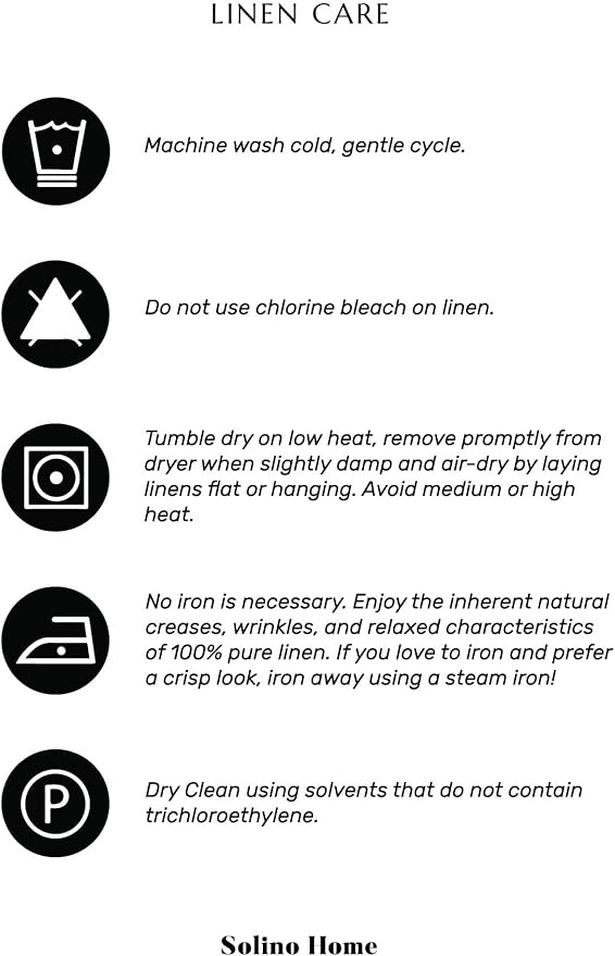 Solino Home Linen Birch Table Runner 36 Inches - 100% Pure Linen Short Table Runner 14 x 36 Inch Ideal for Dresser and Coffee Tables - Fall, Autumn, Thanksgiving - Fete