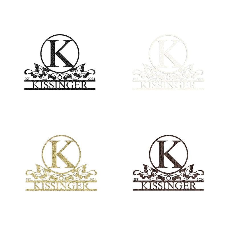 Personalized Metal Signs | Metal Name Sign | Split Letter Monogram | Home Decor Sign | Metal Wall Art | Last Name Sign | Outdoor Decor Sign | Personalized Wedding Gift | Housewarming Gift