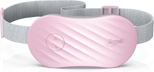 Slimpal Portable Heating Pad for Cramps, FSA HSA Eligible, Rechargeable Electric Heat Belt for Period Pain Relief, Menstrual Heated Pad Birthday Gifts for Women and Girls, Pink
