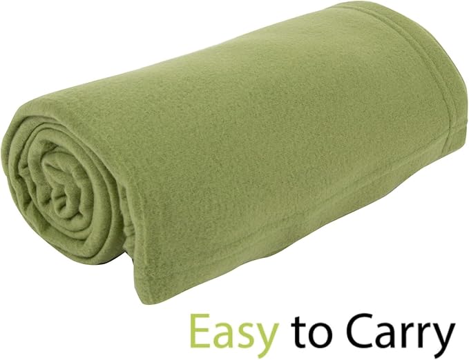 50x60 Throw Blankets, Ultra Soft Hypoallergenic Fleece Fall Throw Blanket for Livingroom, Couch, Chair, Bed, Fern Green