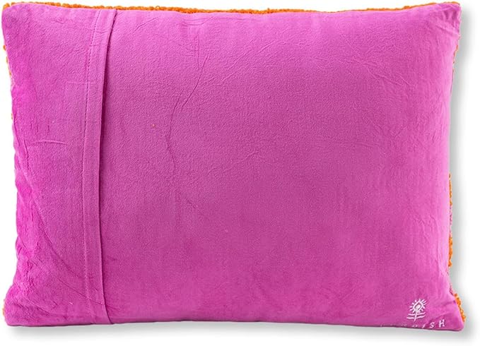 FURBISH Hook Decorative Throw Pillow - STFU - 12"x16" - Small Embroidered Designer Pillow for Living Room, Couch, Sofa, Chair & Bed - Eclectic Home Decor