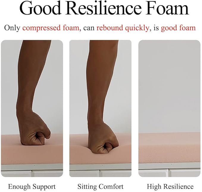 Chair Cushion for Dining Chairs with Ties 4 Pack Non Slip Memory Foam Kitchen Room Chair Pads for Outdoor Patio Furniture 17x16 Inch, Gray