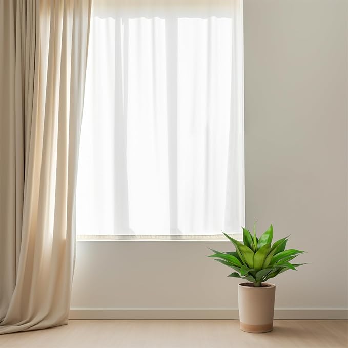 Fake Plants Artificial Agave Plants Indoor, UV Resistant Fake Agave Planters Outdoor Decorating.Artificial Plants for Outdoors Decor(1Pack,22') Spring Decorations for Home