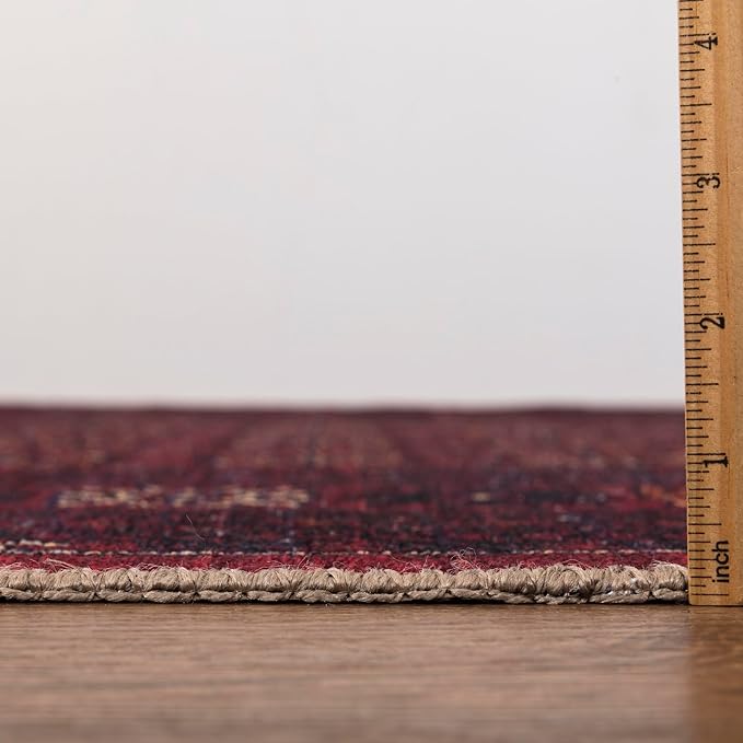 Keen Home Design 9x12 Rug - Machine Washable Area Rug with Non-Slip Backing, Ideal for Living Room, Dining Room, Bedroom - Vintage, Easy Clean, Durable, Low Pile Rug - (9' x 12')