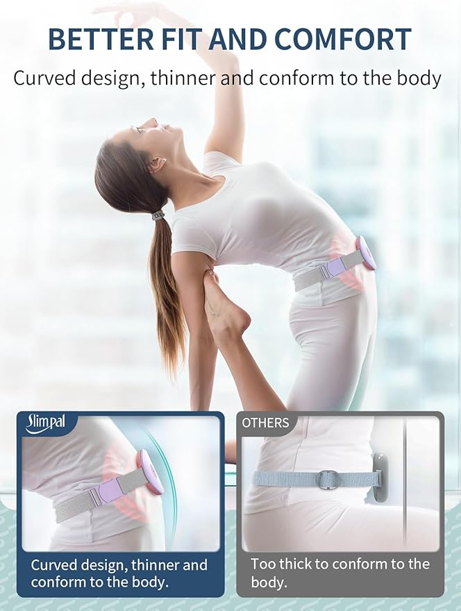 Slimpal Heating Pad for Period Cramps, Portable Cordless Electric Heating Pad for Menstrual Pain Relief Heat Belt, Rechargeable Wearable Heat Pad Gifts for Her Women Girl Wife Girlfriend, Purple