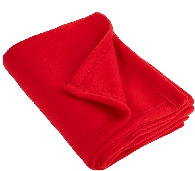 50x60 Throw Blankets, Ultra Soft Hypoallergenic Fleece Fall Throw Blanket for Livingroom, Couch, Chair, Bed, Red