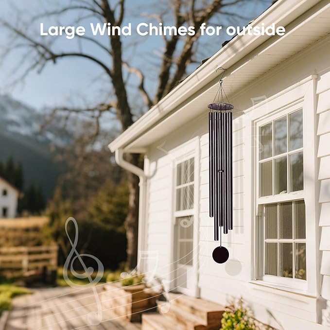 Large Wind Chimes for Outside Deep Tone, 65" Deep Tone Wind Chimes for Outside Porch Garden Patio Balcony Memorial Room Decor, Memorial Sympathy Gift for Loss of Loved One
