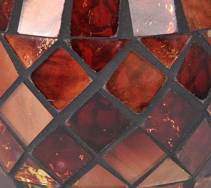 Votive Candle Holder Tea Lights - Glass Candle Holders, Mosaic Tealight Candle Holder, Candle Jar Cup for Wedding Centerpiece Party Table Decorations, Valentines Day Decor