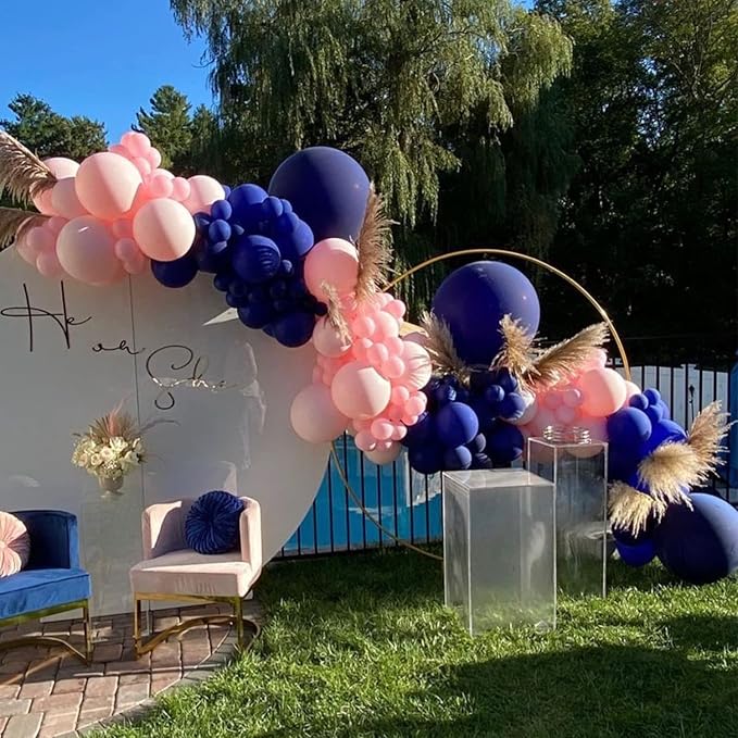 130pcs Navy Blue Balloons Different Sizes 18" 12" 10" 5" Dark Blue Balloons for Birthday Graduation Baby Shower Anniversary New Year Party Holiday Decorations