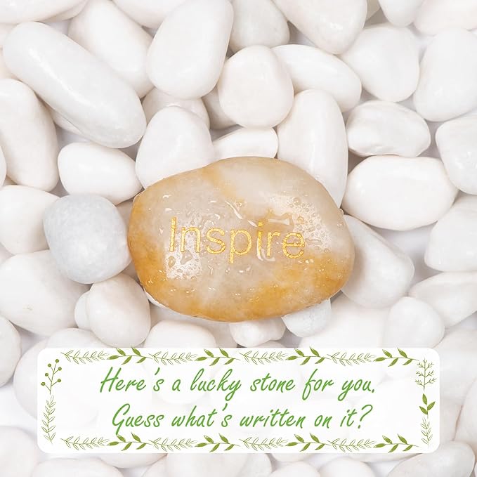 5lbs White Natural River Rocks, Polished Pebbles for Plants Garden, 1-2 inch Decorative White Stones, Ideal for Fish Tank, Vases, Crafting, Home Decor and Garden Landscaping Rocks,White