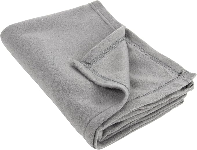 50x60 Throw Blankets, Ultra Soft Hypoallergenic Fleece Fall Throw Blanket for Livingroom, Couch, Chair, Bed, Grey Heather