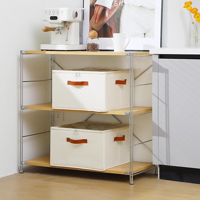 Wine Glass Storage Box with Dividers, 2 Pack Glassware Storage Containers, Stemware Storage Cases Holds 32 Wine Glasses, Stackable Crystal Storage Containers with Clear Cover for Moving，Beige