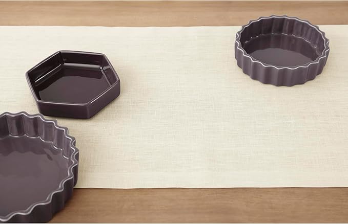 Solino Home Linen Ivory Table Runner 48 Inches - 100% Pure Linen Small Table Runner 14 x 48 Inch Ideal for Dresser and Coffee Tables - Fall, Autumn, Thanksgiving - Fete