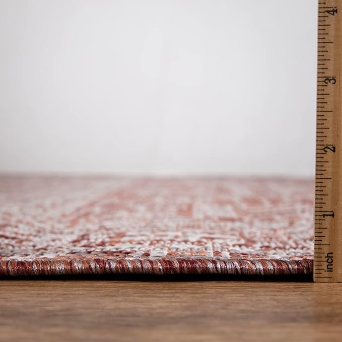 Keen Home Design Terrace Outdoor Runner Rug - 2x10 Washable Indoor/Outdoor Rug for Patio, Kitchen, Balcony, Beach, Garden, Deck and Porch, Size: 2'2"x9'11"