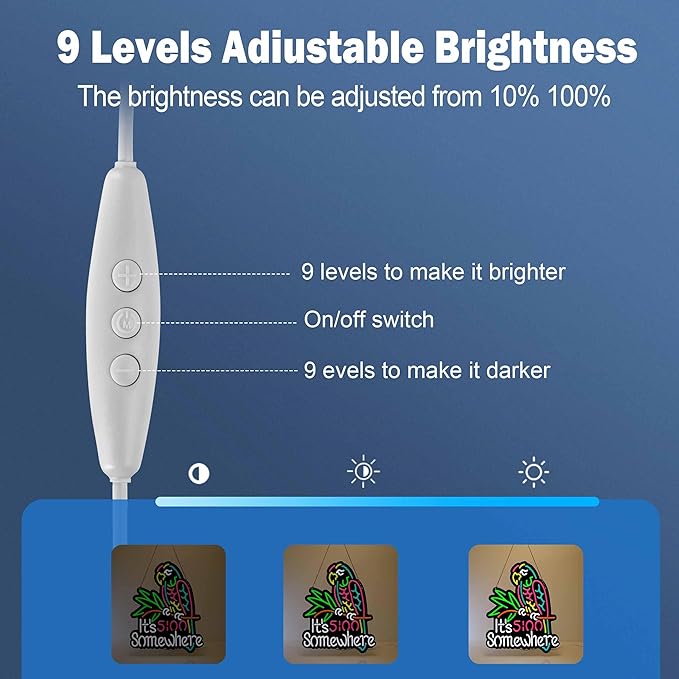 Ultrathin Its 5 00 O'clock Some Where Neon Sign Art Wall Lights for Bedroom Windows Glass Hotel Pub Cafe Wedding Birthday Party Gifts