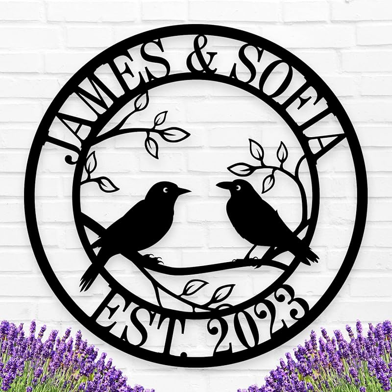 Personalized Anniversary Wedding Gifts for Couple | Wedding Gifts for Couples 2025 | Couples Gift for Her | Anniversary Wedding Date Sign