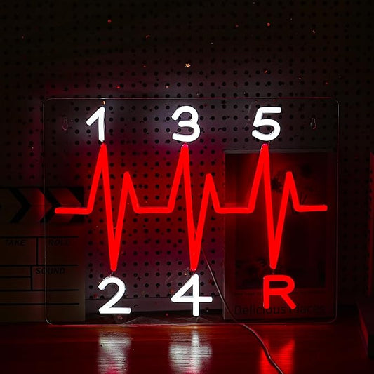 Shift Neon Sign for Wall Decor LED Manual Gearbox Neon Light Dimmable USB Car Gearbox Light Up Sign for Garage Parking lot Car Club Gifts for Father Husband Car Lovers(15.7 * 11.8In)