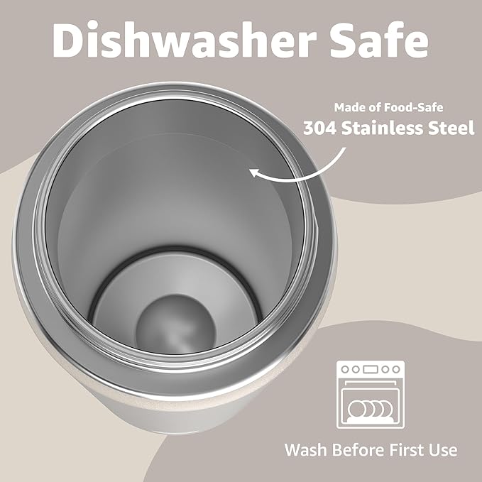 Chill Oasis Water Bottle | Compatible With Popular Flavor Cartridges | BPA Free, Leak Proof, Double-Walled Vacuum Insulated Stainless Steel, and Dishwasher Safe | Cold for 24 Hours (Beige, 22oz)