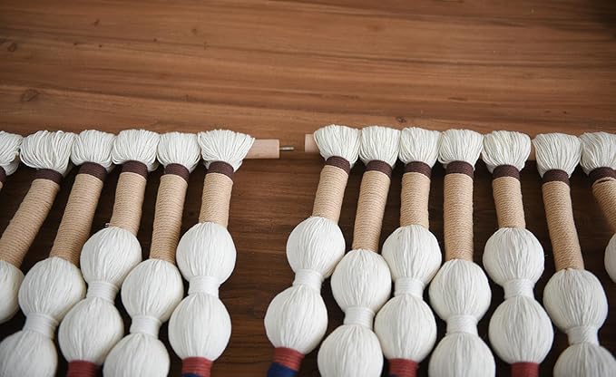 Macrame Wall Hanging Boho Wall Art Handmade Spherical Knot Design with Tassel Fringe, Boho Decor for Bedroom Living Room, for Home Decoration 27" W x 33" L