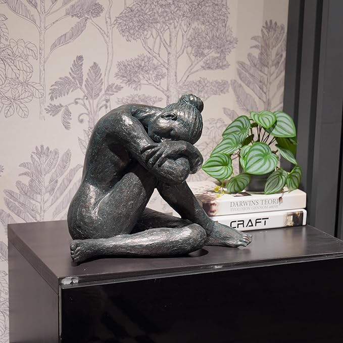 Guichifun Yoga Dancer Statue Home Decoration - Resin Sculpture Modern Creative Home Ballet Thinker Dancers Handicrafts Art Ware Home Décor Office Room Ornament Gifts 13.5 x 9.5 x 11.25 Inch