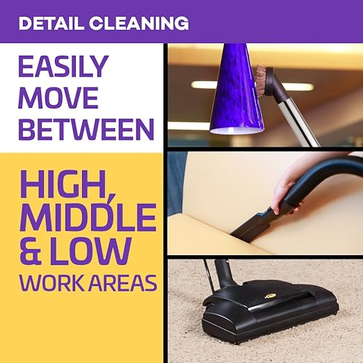 ProTeam ProVac FS 6 Commercial Backpack Vacuum with Power Nozzle Tool Kit, 6 Quart, Gray