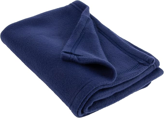 50x60 Throw Blankets, Ultra Soft Hypoallergenic Fleece Fall Throw Blanket for Livingroom, Couch, Chair, Bed, Navy Blue