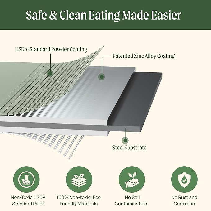 Vego garden 32" Extra Tall Raised Garden Bed Kits, 4 in 1 Modular Raised Planter Box for Vegetables Flowers Fruits Oval Metal Raised Garden Bed- Modern Gray