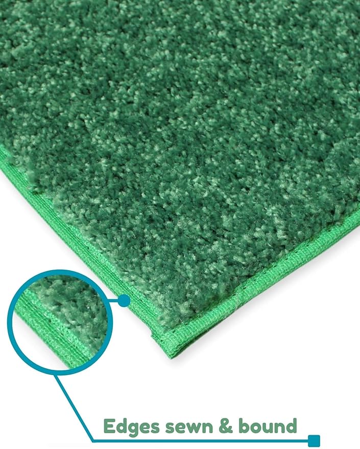 KOECKRITZ Soft and Colorful Kids Classroom Area Rugs (Passes Flammability Pill Test) Many Sizes and Bright Colors to Select from (5' x 5', Froggy)