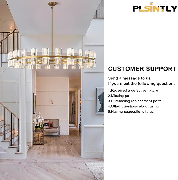 Modern Crystal Chandeliers, Black Chandelier Light Fixtures, 29''Candle Chandeliers for Staircase Hallway Living Room Entryway, 8 Lights