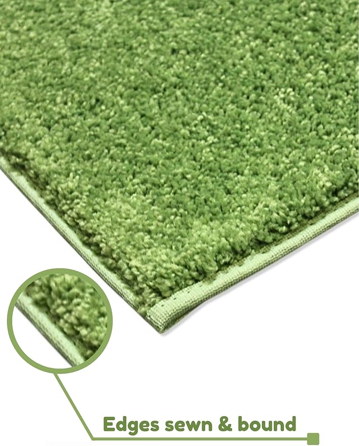 KOECKRITZ Soft and Colorful Kids Classroom Area Rugs (Passes Flammability Pill Test) Many Sizes and Bright Colors to Select from (8' x 10', Lime)