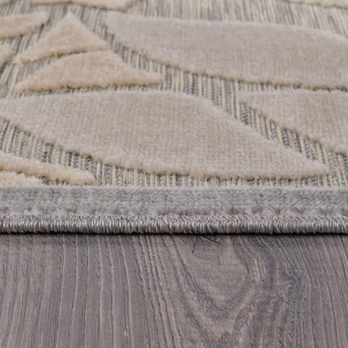 Beverly Rug Outdoor Runner Rug 2x7 Modern Floral Tropical Area Rugs for Indoor and Outdoor Patio Easy to Clean Non Shedding Living Room Porch Garden Washable Outside Carpet (2 x 7 Gray)