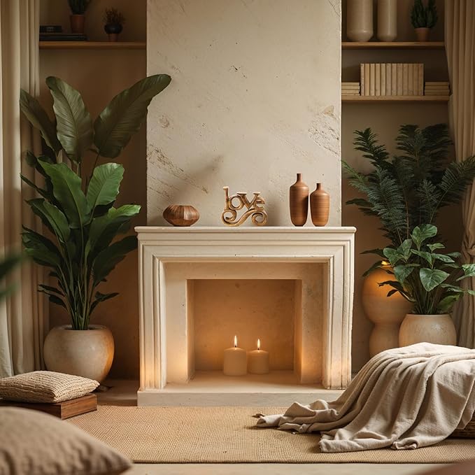 Decozen Gifts for Mom - Wooden Love Letters Sculpture - Mother's Day Birthday Gifts, Home, Office, Living Room, Shelf, Fireplace, Farmhouse, Tabletop, Boho and Mantle Decor - Mothers Day Decorations