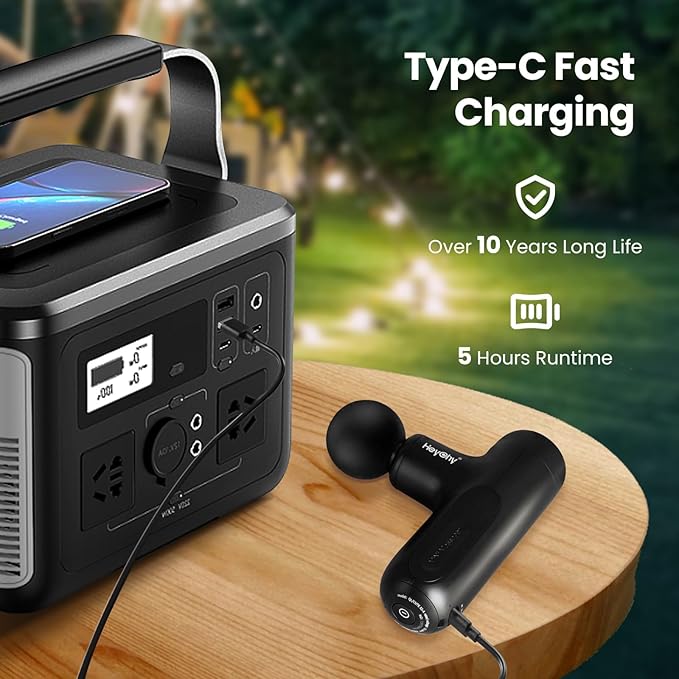 Super Mini Massage Gun Deep Tissue, Small Travel Size Muscle Percussion Massager for Pain Relief, Handheld Portable Massager with 5 Speeds, 2025 Gifts for Man&Women