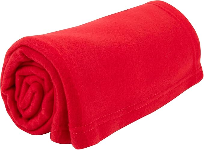 50x60 Throw Blankets, Ultra Soft Hypoallergenic Fleece Fall Throw Blanket for Livingroom, Couch, Chair, Bed, Red