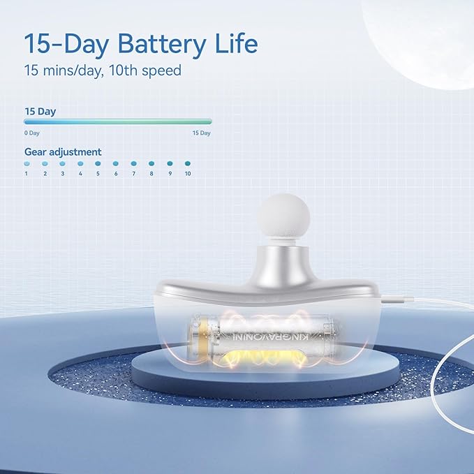 KingPavonini Mini Massage Gun with All-in-One Storage Case, FSA HSA Eligible, Pocket-Sized Small Massage Gun Deep Tissue, 0.5 lbs Portable Percussion Massager for Travel, Gym, Gift for Women Men