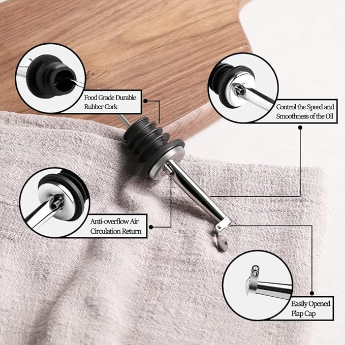 Sweejar Ceramic Olive Oil Dispenser Bottle, 20 Oz Relief Opaque Oil Cruet Protects Oil To Reduce Oxidation, Suitable for Storage Oil, Vinegar, Soy Sauce, Coffee Syrup, Liquids, Set of 1 (Gray)