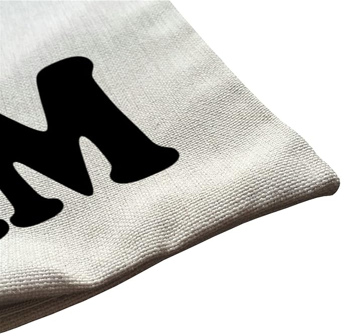 Living The Dream Waist Lumbar Cotton Linen Throw Pillow case Cushion Cover for Sofa Home Decorative Oblong 12x20 Inches