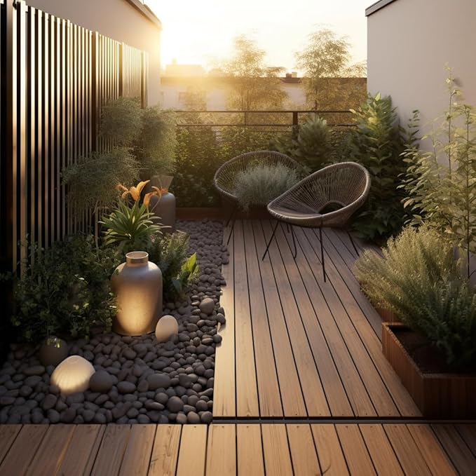 6 LBS River Rocks, StoneCreek, Decorative Garden Stones for Plant Landscaping, Polished Gravel Filler Pebbles for Home Decoration, Vases, Succulents, Flower Beds and Fish Tanks (Black, Medium)