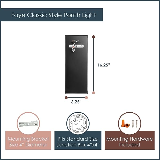 RIVER OF GOODS Art Deco Stained Glass Outdoor Light Fixture - Large Exterior Outdoor Wall Lights for House, Patio, Porch, Garage - Wall Mount Lighting Fixtures - 16.25" H - Faye