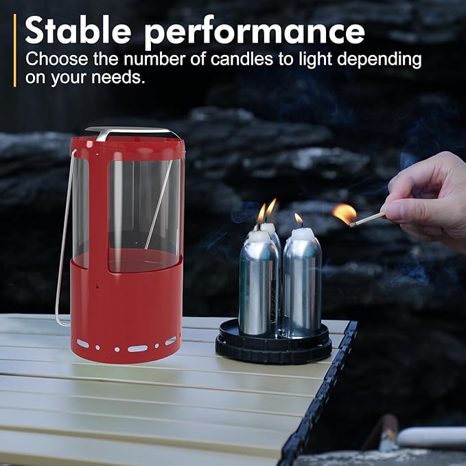 Candle Lantern, Camping Gear for Campers Use, Without Candles
