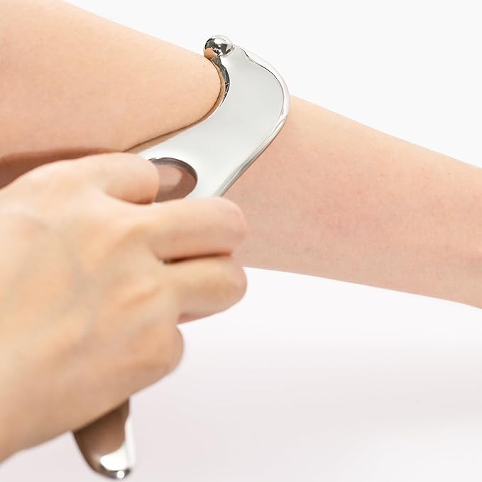 Gua sha Tool gua sha Stainless Steel iastm Tool Gussha Massage Tool Muscle Scraping Tool for Soft Tissue Therapy and Reduce Arms,Back, Legs, Neck Muscle Pain(zhisandong)………