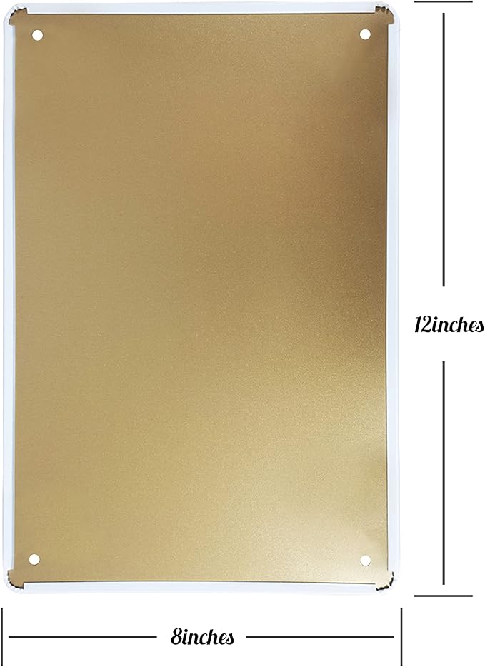 Vintage Tin Sign Retro Metal Funny Bathroom Signs for Home Decor Stylish Wall Art Plaques Gift for Bathroom Kitchen and Gothic Wall Decor in Every Room 12x8 in