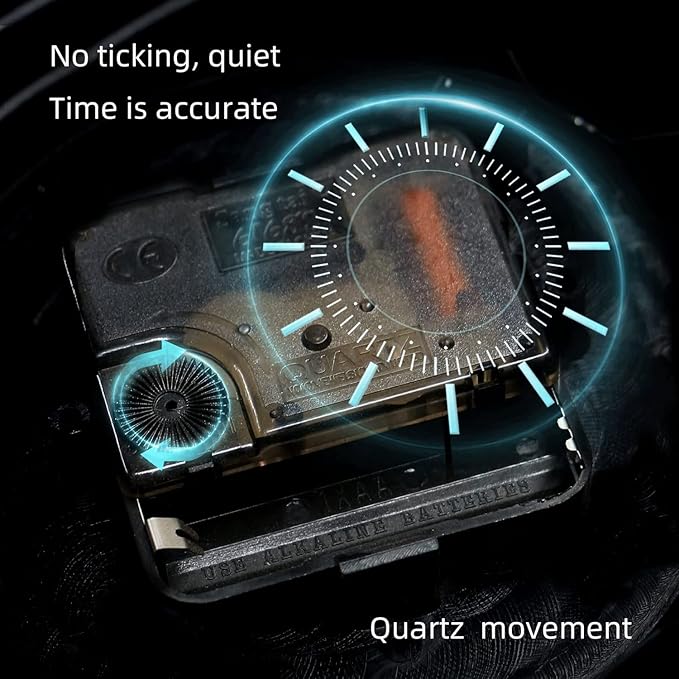 YOUKI Vintage Train Wall Decor,Steampunk Clock,Train Gifts for Men,Man Cave Clock,Wall Art for Office Bedroom