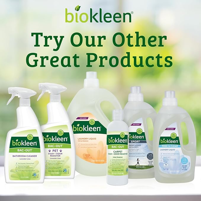 Biokleen Natural Laundry Detergent - 300 HE Loads - Liquid, Eco-Friendly, Plant-Based, No Artificial Fragrance, Colors or Preservatives, Lavender Lily, 150 Fl Oz