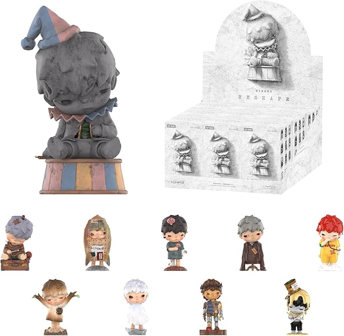 POP MART HIRONO Reshape Series Figures, 9PCs HIRONO Blind Box Figures, Random Design Action Figures Collectible Toys Home Decorations, Holiday Birthday Gifts for Girls and Boys, Whole Set