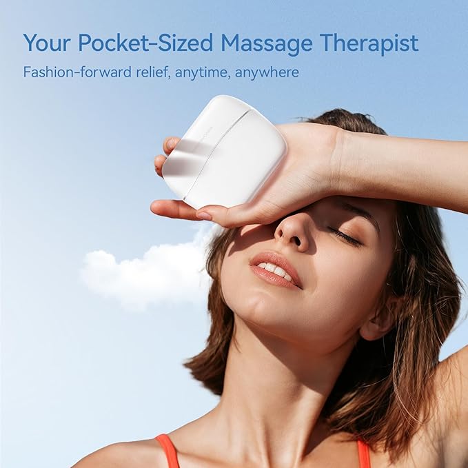 KingPavonini Mini Massage Gun with All-in-One Storage Case, FSA HSA Eligible, Pocket-Sized Small Massage Gun Deep Tissue, 0.5 lbs Portable Percussion Massager for Travel, Gym, Gift for Women Men