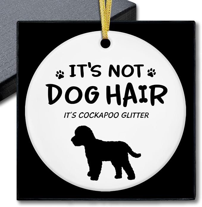 534-zsgj-cockapoo Home & Kitchen > Home Décor Products > Home Décor Accents > Hanging Ornaments