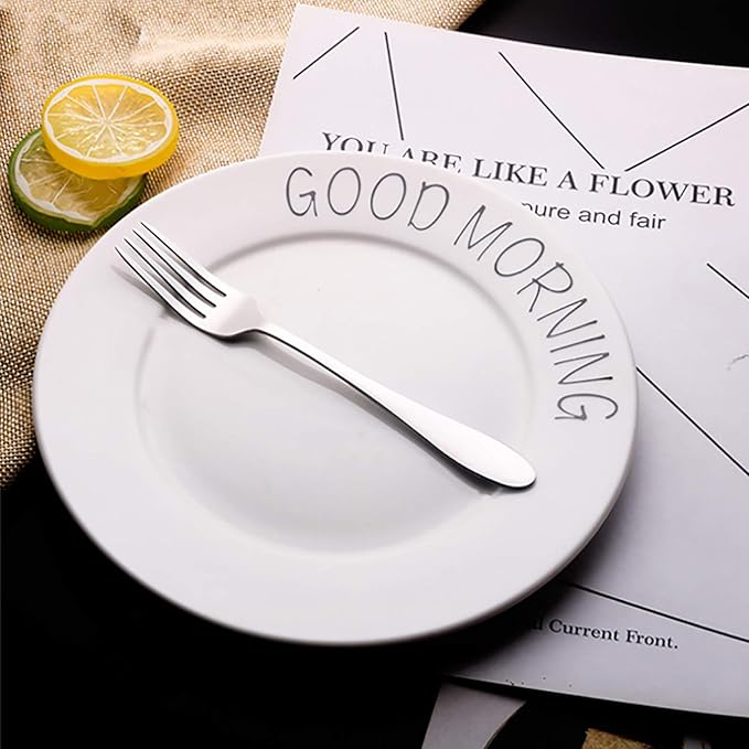 VANRA 4-Piece Children Forks Set Stainless Steel Kids Dinner Forks Child Silver Cutlery Set 5.7-inch (4 forks)