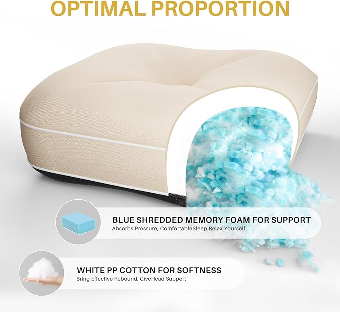 YZ HOME Rocking Chair Cushion, Set of Thicken Seat & Back Chair Cushions with Memory Foam, Non-Slip Chair Pad with Ties for for Indoor&Outdoor Rocker, Beige, 28 * 18 * 5/18x18x5