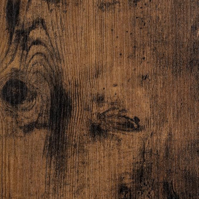 55 Inch Floating Shelves for Wall Set of 2, 8"D Wood Grain Bathroom Shelves with Invisible Brackets, Easy Install Engineered Wood Storage Shelves for Kitchen, Living Room, Bedroom, Rustic Brown Finish